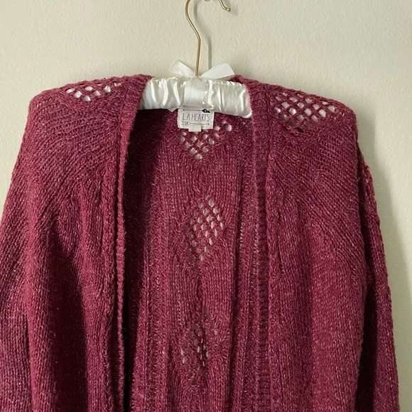 LONG BEAUTIFUL KNITTED CARDIGAN - Picture 2 of 12